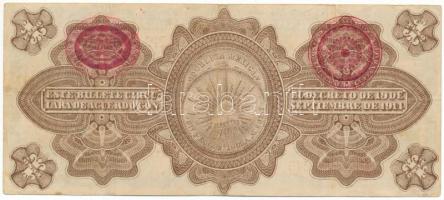 Mexikó / Gobiernói Ideiglenes Kormány 1914. 1P piros "REVALIDADO" felülbélyegzéssel, "...
