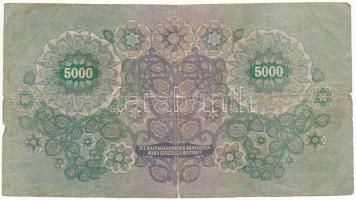 Ausztria 1922. 5000K "1133 12696" T:G
Austria 1922. 5000 Kronen "1133 12696" C:...