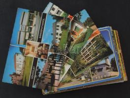 100 db MODERN magyarországi osztott város képeslap / 100 modern Hungarian multi-view town postcards