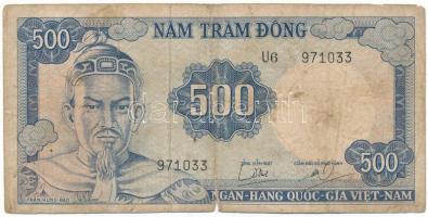 Vietnam / Dél-Vietnam 1966. 500D "U6 971033" T:VG Vietnam / South Vietnam 1966. 500 Dong "U6 971033" C:VG Krause P#23