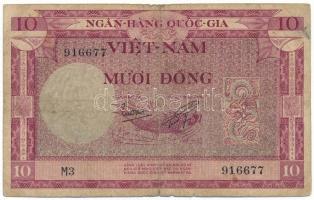 Vietnam / Dél-Vietnám 1955. 10D "M3 916677" T:VG Vietnam / South Vietnam 1955. 10 Dong "M3 916677" C:VG Krause P#3