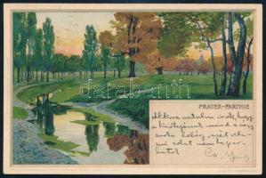 1900 Dr. Cholnoky Jenő (1870-1950) földrajztudós, író, autográf képeslapja feleségének