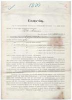 1915. elismervény 100K értékben jegyzett 1914. évi 6%-os járadékkölsönről + 1915. elismervény 1100K értékben jegyzett 6%-os járadékkölsönről (III. Hadi kölcsön) + 1915. elismervény 1200K értékben jegyzett 6%-os járadékkölsönről (III. Hadi kölcsön) T:F