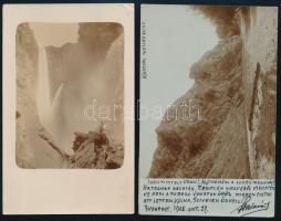 cca 1900 2 db képeslap Cholnoky Jenő földrajztudósnak címezve azonosítandó feladóktól