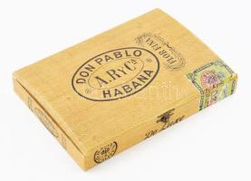 Don Pablo kubai szivar fadoboz, 16x22 cm