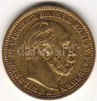 D. Reich/Poroszország 1875 20M 7,965g  arany I. Wilhelm T:3+ aranyáron !