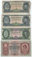 Vegyes 9db-os magyar bankjegytétel T:F-G közte több szép papír