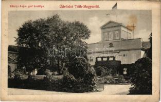 1908 Tótmegyer, Slovensky Meder, Palárikovo; Gróf Károlyi Lajos kastély. Lun Lajos kiadása / castle, mansion (vágott / cut)