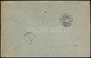 1898 Budapesti Rabsegélyző Egylet levele 2kr + 3kr bérmentesítéssel, Ismeretlen." jelzéssel vis...