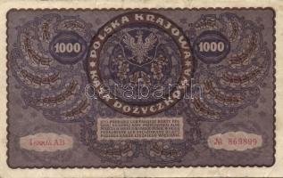 Lengyelország 1919.8.23. 1000M (6x) klf szériaszám variánsokkal T:II