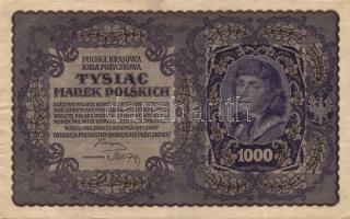 Lengyelország 1919.8.23. 1000M (6x) klf szériaszám variánsokkal T:II