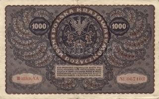 Lengyelország 1919.8.23. 1000M (6x) klf szériaszám variánsokkal T:II