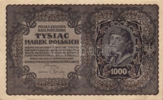 Lengyelország 1919.8.23. 1000M (6x) klf szériaszám variánsokkal T:II