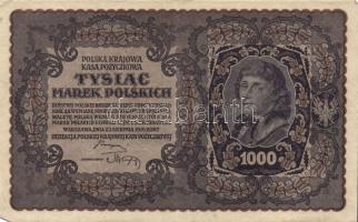 Lengyelország 1919.8.23. 1000M (6x) klf szériaszám variánsokkal T:II