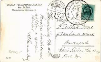 1940 Marosvásárhely, Targu Mures; bevonulás, lovas katonák / entry of the Hungarian troops, soldiers...