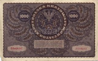 Lengyelország 1919.8.23. 1000M (6x) klf szériaszám variánsokkal T:II