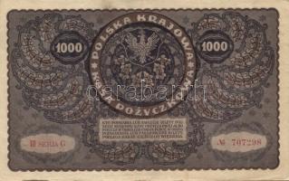 Lengyelország 1919.8.23. 1000M (6x) klf szériaszám variánsokkal T:II