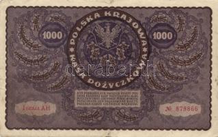 Lengyelország 1919.8.23. 1000M (6x) klf szériaszám variánsokkal T:II