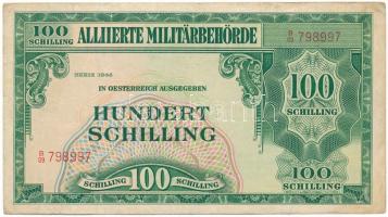 Ausztria 1945(1944) Szövetséges megszállás 100Sch "B09 798997" T:F Austria 1945(1944) Allied Occupation 100 Schilling "B09 798997" C:F Krause P#110