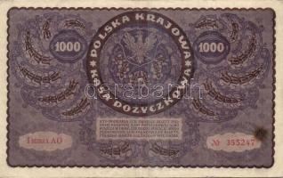 Lengyelország 1919.8.23. 1000M (6x) klf szériaszám variánsokkal T:II