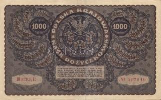 Lengyelország 1919.8.23. 1000M (6x) klf szériaszám variánsokkal T:II