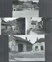 cca 1933 előtt készült felvételek Budapesten, a Tabánról, 4 db modern nagyítás, jelzés nélkül, 21x15 cm és 10x15 cm