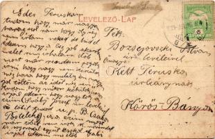 1909 Gyula, Erkel Ferenc szobra, üzlet. 1567. (W.L. ?) (fa)