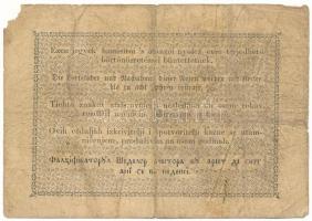 1848. 1Ft "Kossuth bankó" T:VG, pici lyukak, sarokhiány
Adamo G104