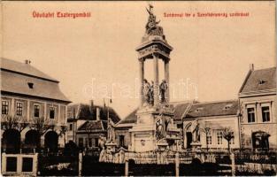 Esztergom, Széchenyi tér, Szentháromság szobor. W.L. 117.