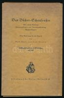 Das Bücher-Schaufenster. Mit einem Anhang: Innenauslagen und Innenausstattung, Ausstellungen. Eine Anleitung für die Praxis von Kurt Loele und Otto Bruere. Ergänzungsmappe mit 32 Abbildungen und Text. Berlin, [1921], Oldenburg &amp; Co., 19+(1) p.+ 34 (fekete-fehér képek) t. Német nyelven. Kiadói mappában.