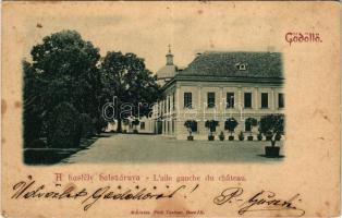 1899 Gödöllő, a királyi kastély bal szárnya. Pick Testvérek kiadása (Bécs) (lyuk / pinhole)
