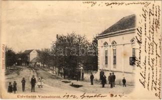 1902 Vajszló (Baranya), utcakép. Kiadja Véber Anna (EB)