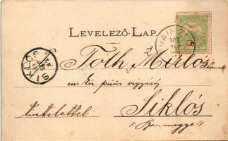 1902 Vajszló (Baranya), utcakép. Kiadja Véber Anna (EB)