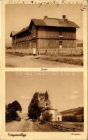 1940 Fenyvesvölgy, Stavna, Stavne, Sztavne; Posta, templom. Hangya kiadása / post office, church