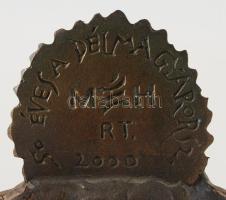 50 éves a Délmagyarorsz. MÉH Rt. 2000. Jelzett bronz emlék talapzaton, m: 25 cm
