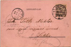 Szívélyes üdvözlet - Sok szerencsét! A Fecske Posta távirata / Telegraph of the swallow post (EB)