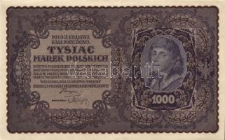 Lengyelország 1919.8.23. 1000M (4x) egymásutáni sorszámmal T:I-,II+