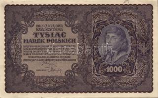 Lengyelország 1919.8.23. 1000M (4x) egymásutáni sorszámmal T:I-,II+