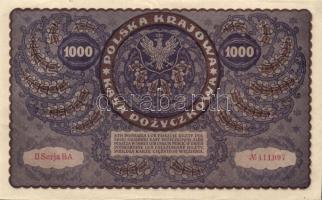Lengyelország 1919.8.23. 1000M (4x) egymásutáni sorszámmal T:I-,II+