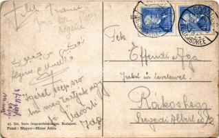 1933 Budapesti 25. Szent Imre öregcserkészcsapat / Hungarian old boys scouts, senior scouts art post...