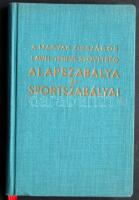 1939 A Magyar Országos Lawn-Tennis Szövetség alapszabálya és sportszabályai, szép állapotban