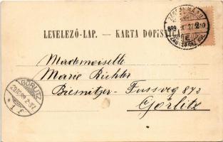 1899 Zagreb, Zágráb; Trg. Sv. Katarine. F. X. Hribara / Place de Ste. Catherine / Szent Katalin tér ...