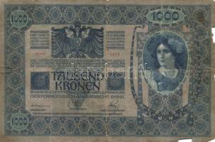 1902-13. 20K (2x), 50K (1x), 1000K (1x) mindegyik román ellenbélyegzővel T:III,IV