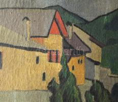 Tscharner János / Tscharner, Johann Wilhelm von (1886-1946): Kisvárosi utca (Felsőbánya vagy Nagybán...