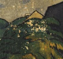 Tscharner János / Tscharner, Johann Wilhelm von (1886-1946): Kisvárosi utca (Felsőbánya vagy Nagybán...