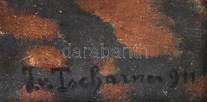 Tscharner János / Tscharner, Johann Wilhelm von (1886-1946): Kisvárosi utca (Felsőbánya vagy Nagybán...