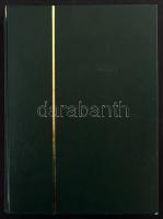 30 fehér lapos A4-es berakó jó állapotban, zöld borítóval