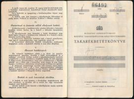 1938 Budapest Székesfővárosi Községi Takarékpénztár betétkönyv
