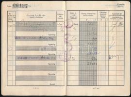 1938 Budapest Székesfővárosi Községi Takarékpénztár betétkönyv