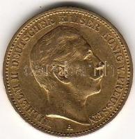 D. Reich/Poroszország 1890 20M 7,965g  arany II. Wilhelm T:3+ aranyáron !